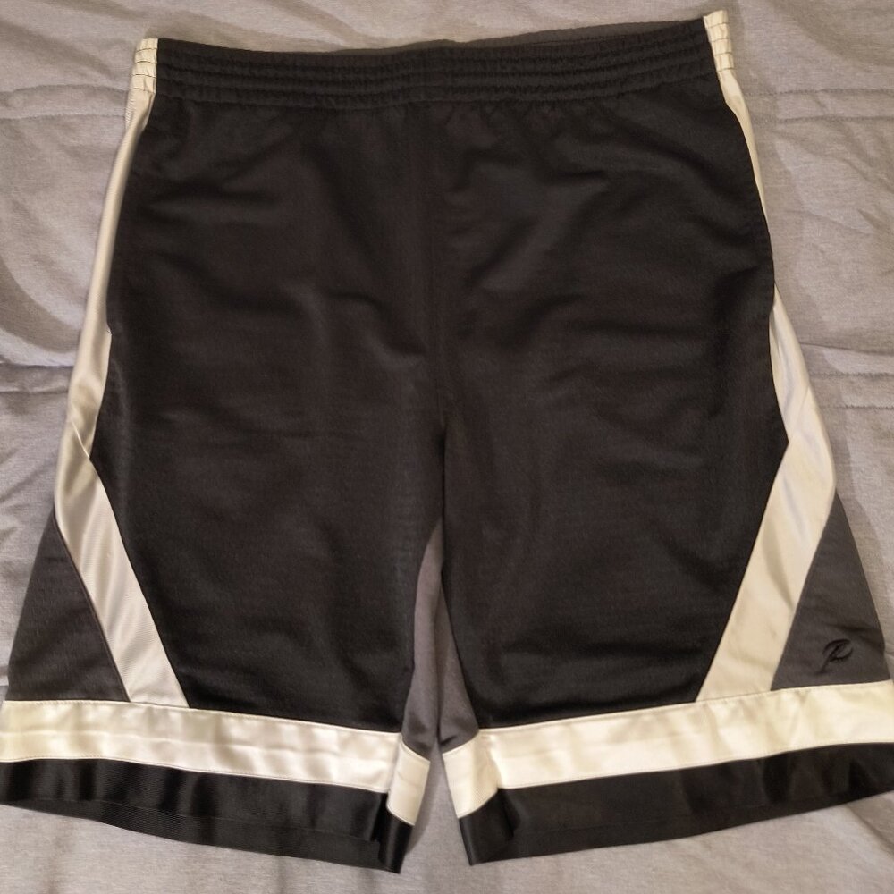 Energy Zone Black/White/Gray Basketball Shorts